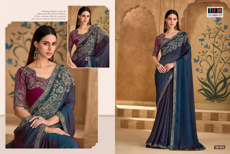 TFH sandalwood 16th edition Wholesale saree suppliers in Mumbai